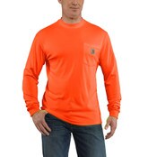 Carhartt Force Color Enhanced Long Sleeve T-Shirt in Bright Orange